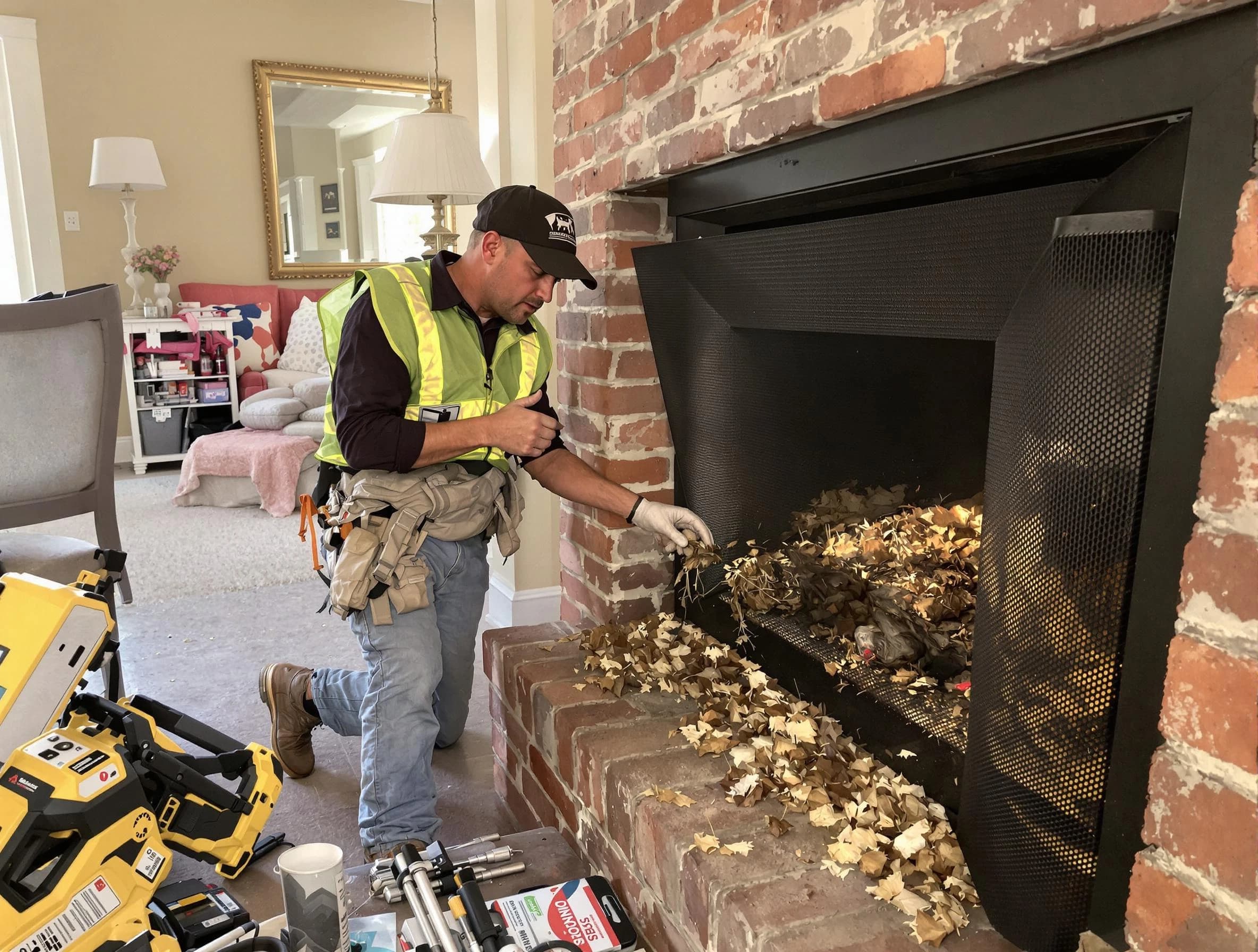 Safe screening installation by Egg Harbor Chimney Sweep in Egg Harbor, NJ