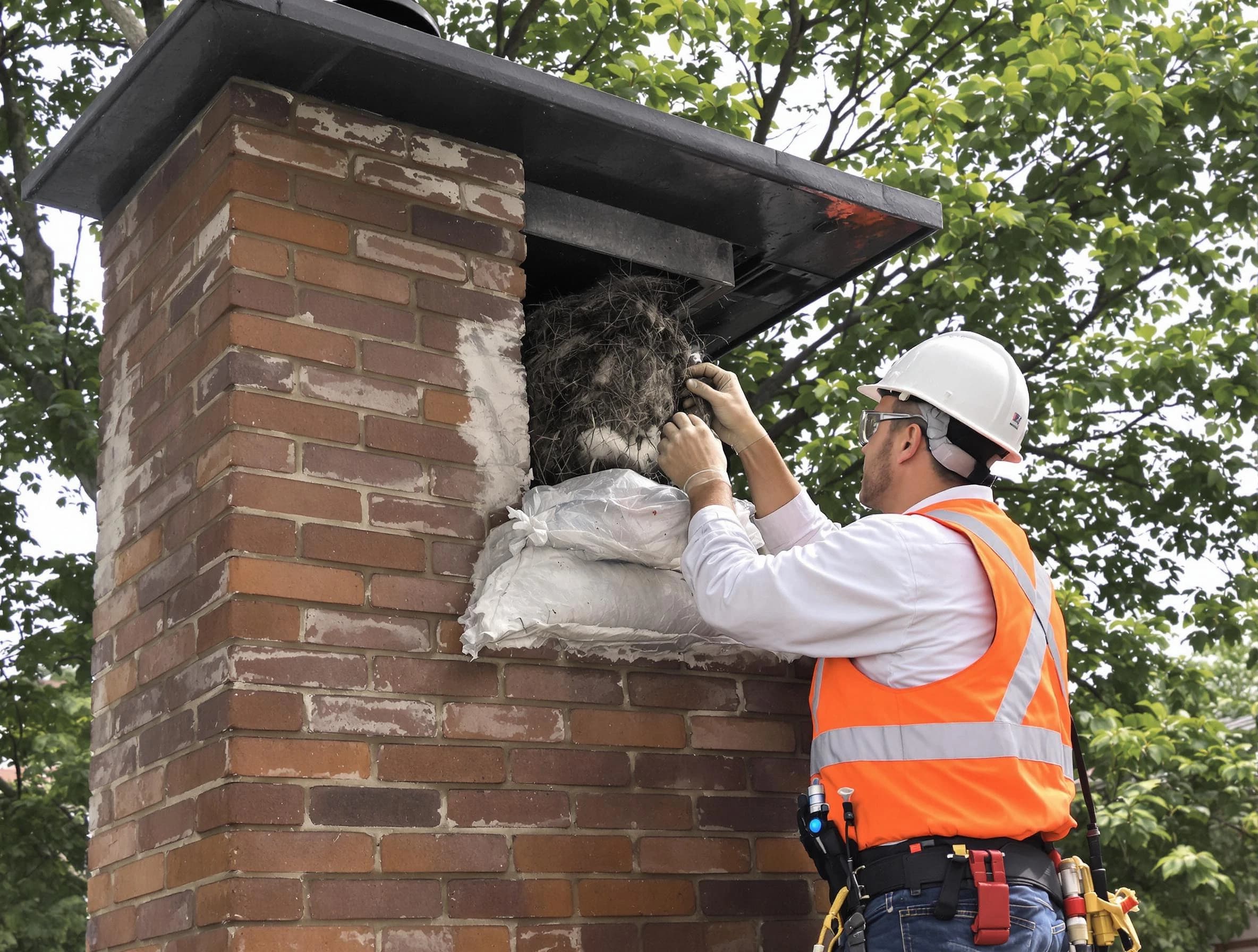 Humane removal of debris and animals by Egg Harbor Chimney Sweep in Egg Harbor, NJ