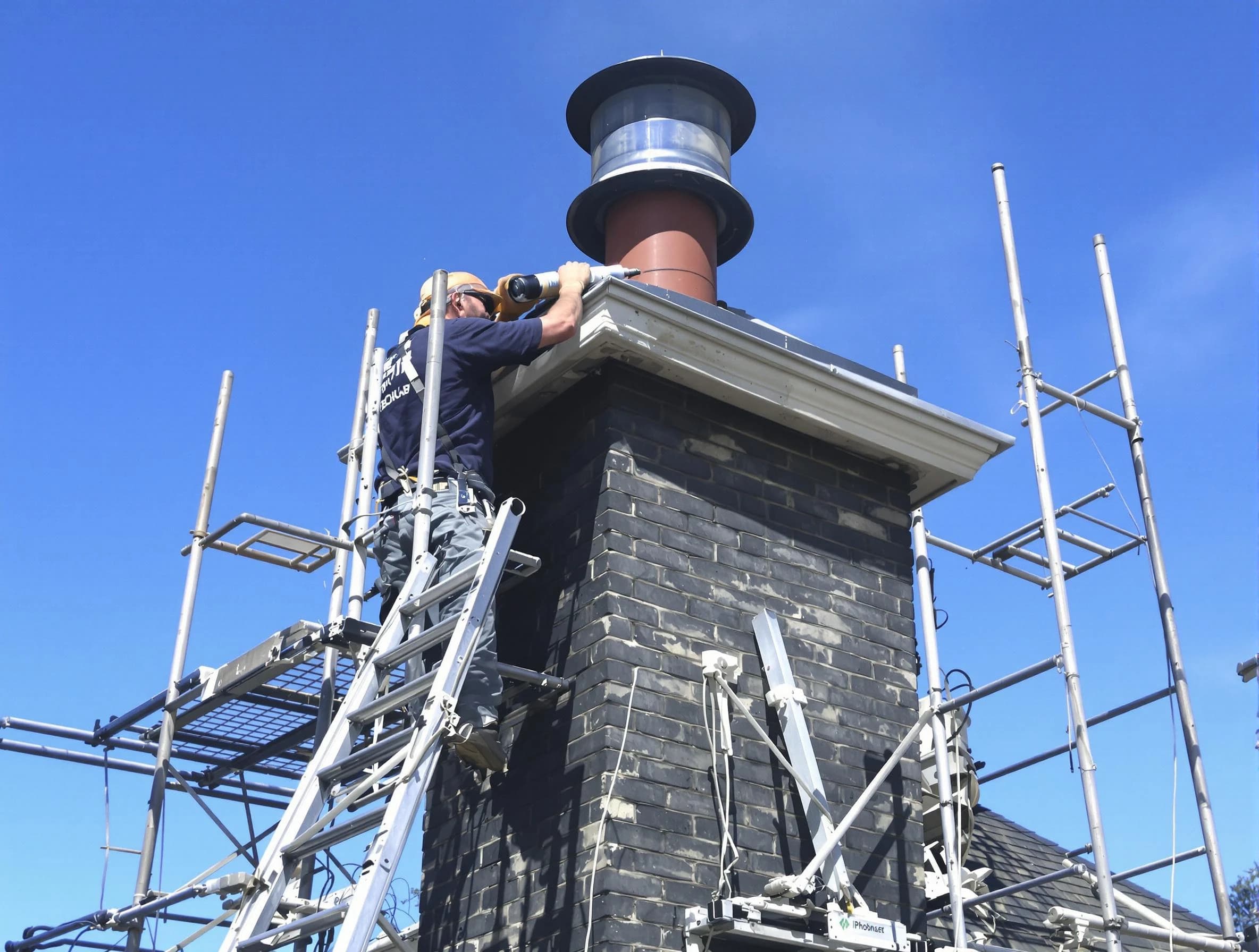 Sturdy chimney crown finished by Egg Harbor Chimney Sweep in Egg Harbor, NJ