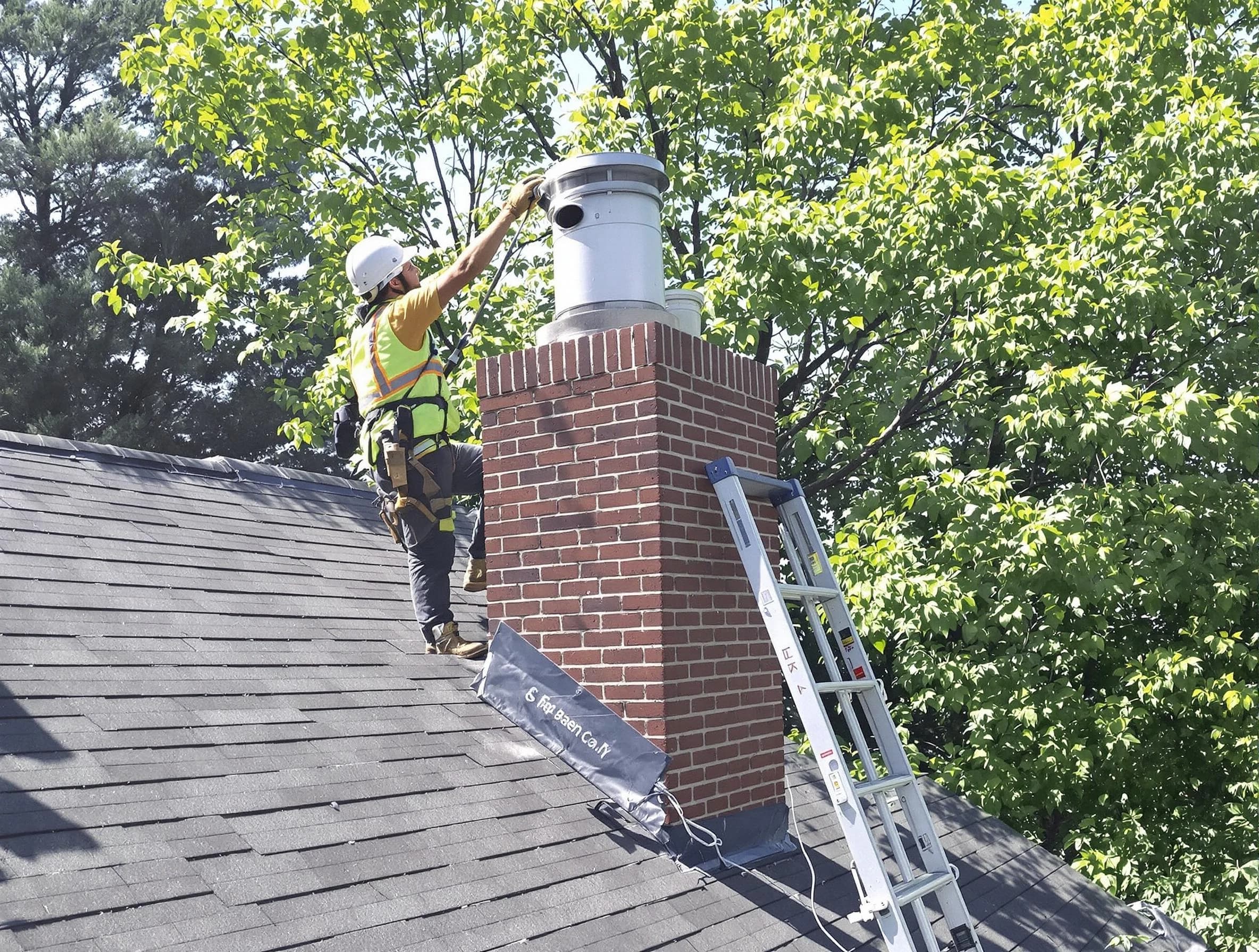 Chimney liner inspection by Egg Harbor Chimney Sweep in Egg Harbor, NJ