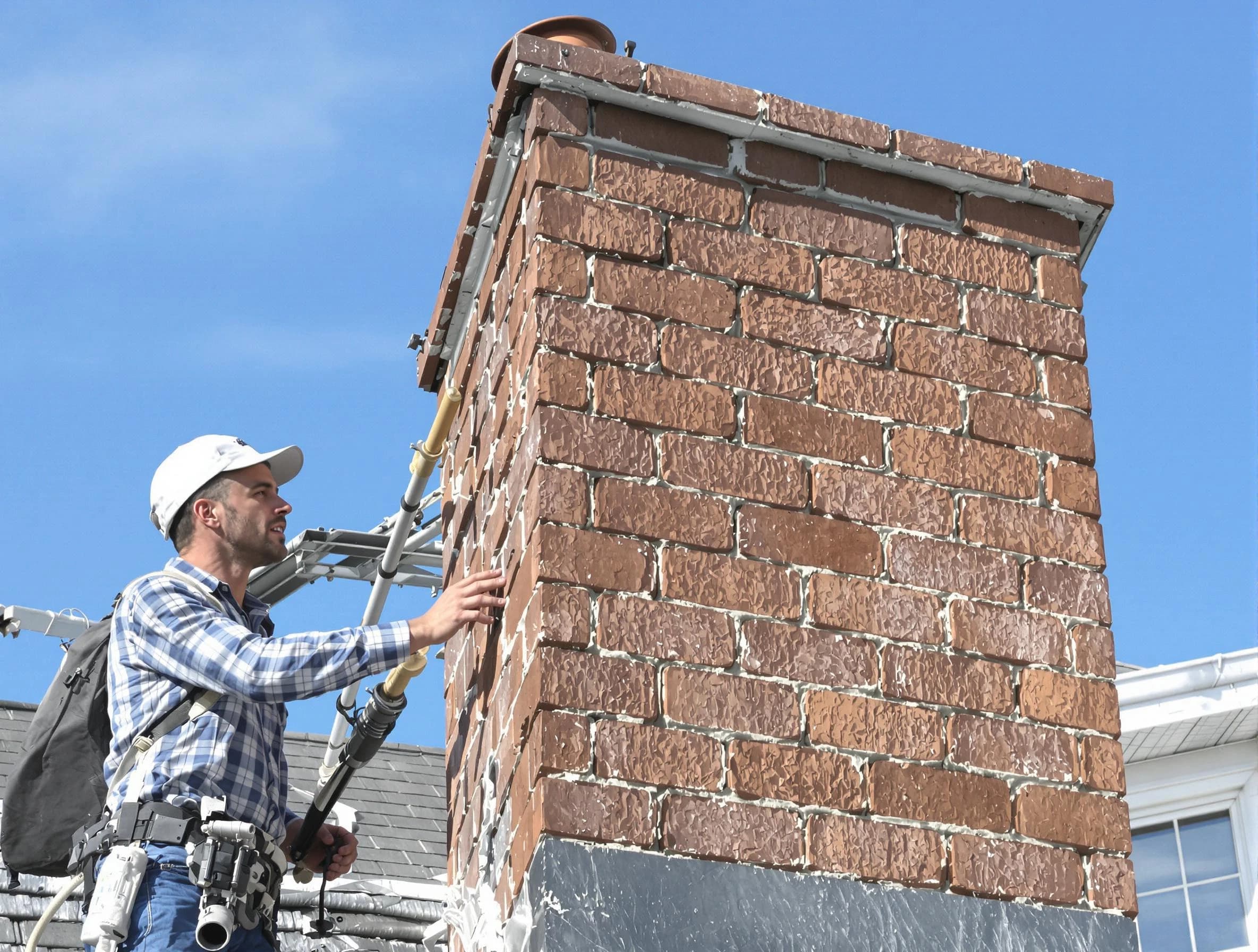 Brickwork for a chimney rebuild by Egg Harbor Chimney Sweep in Egg Harbor, NJ