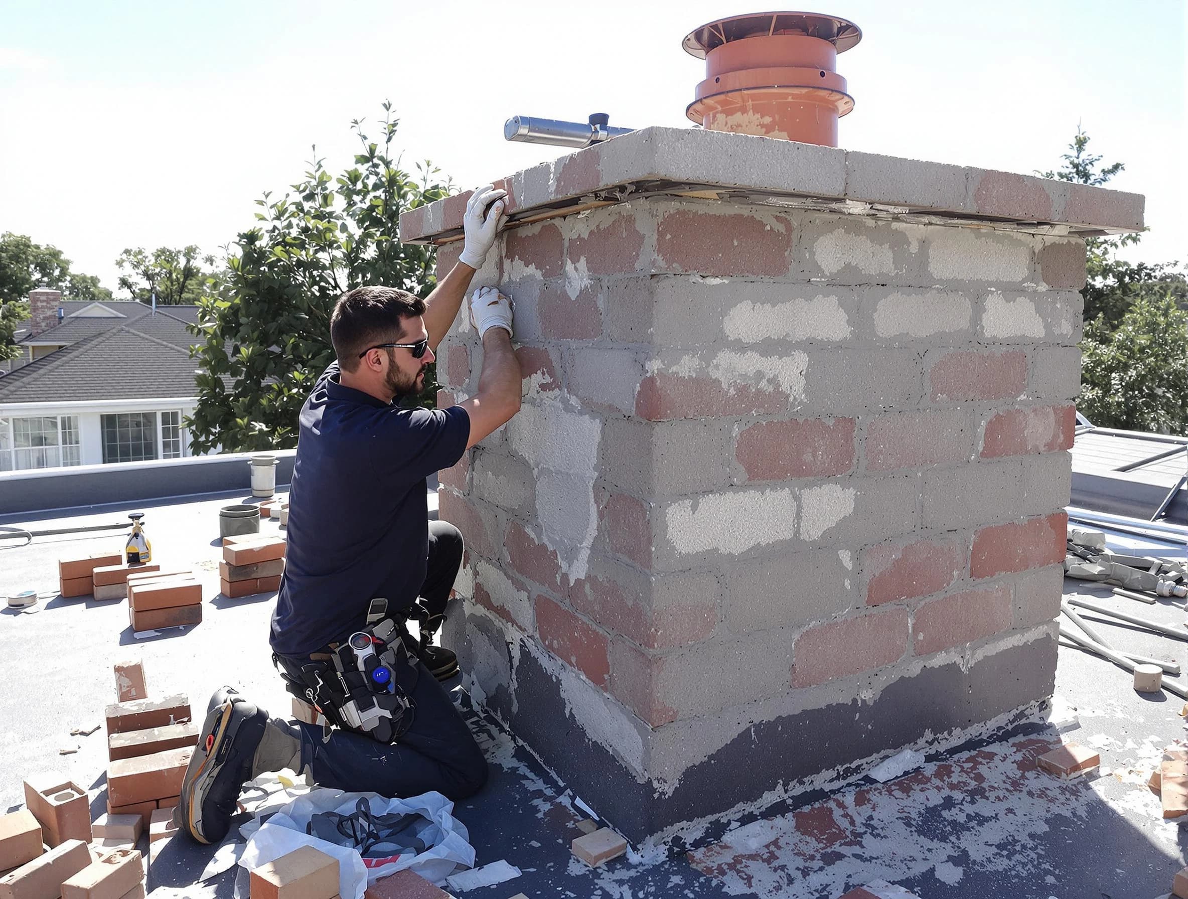 Advanced chimney repair process by Egg Harbor Chimney Sweep in Egg Harbor, NJ