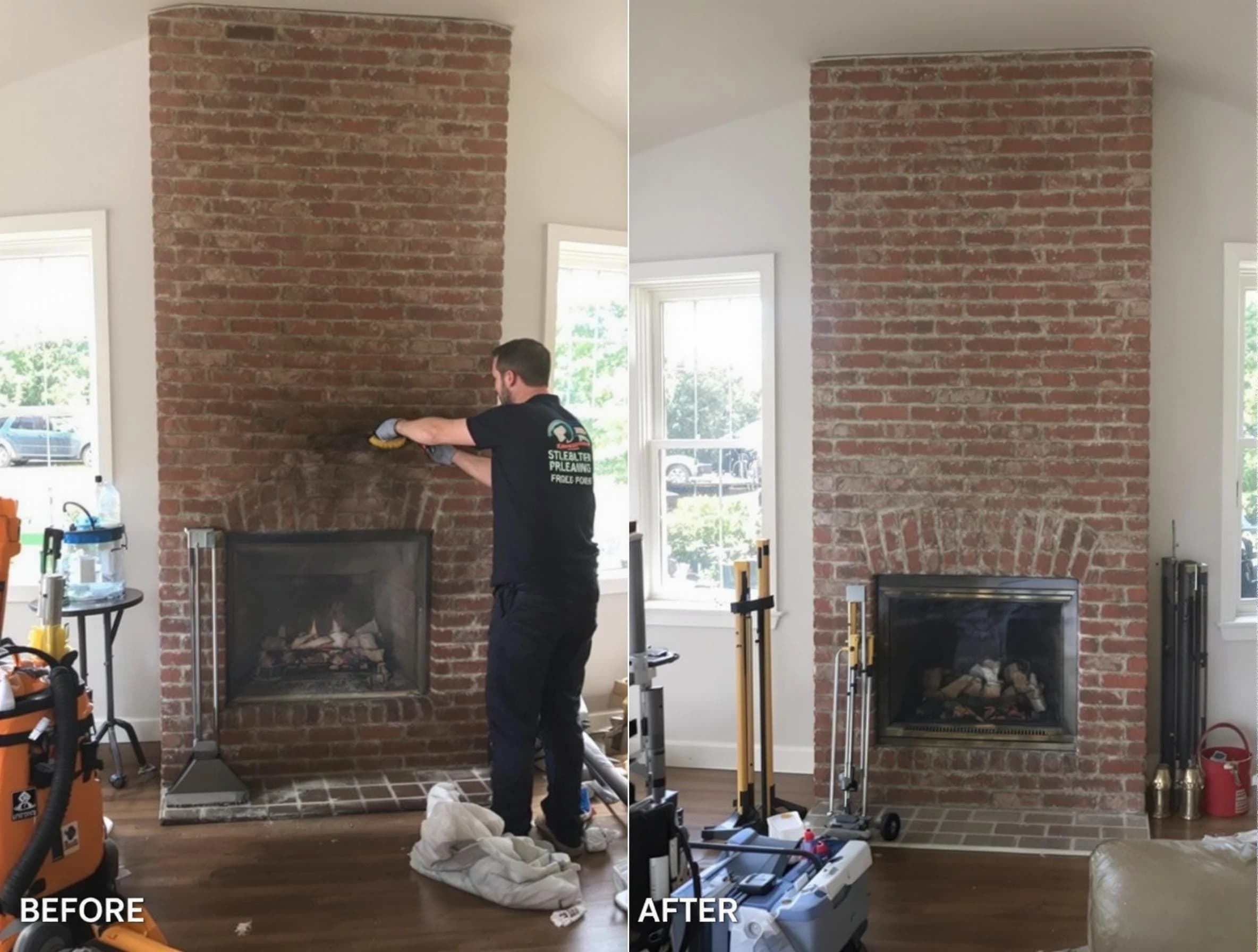 Finished chimney sweeping service by Egg Harbor Chimney Sweep in Egg Harbor, NJ