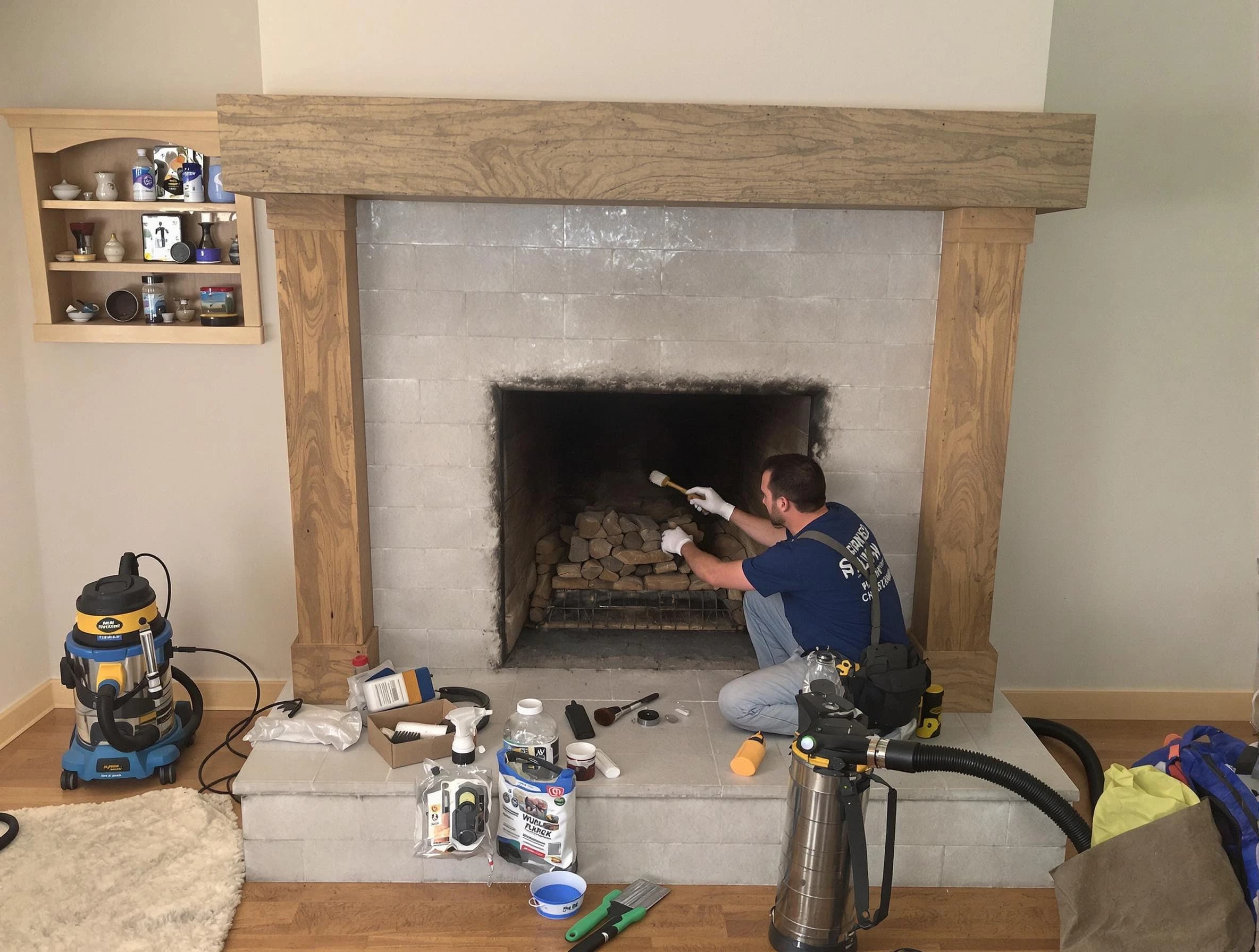 Detailed creosote removal process by Egg Harbor Chimney Sweep in Egg Harbor, NJ