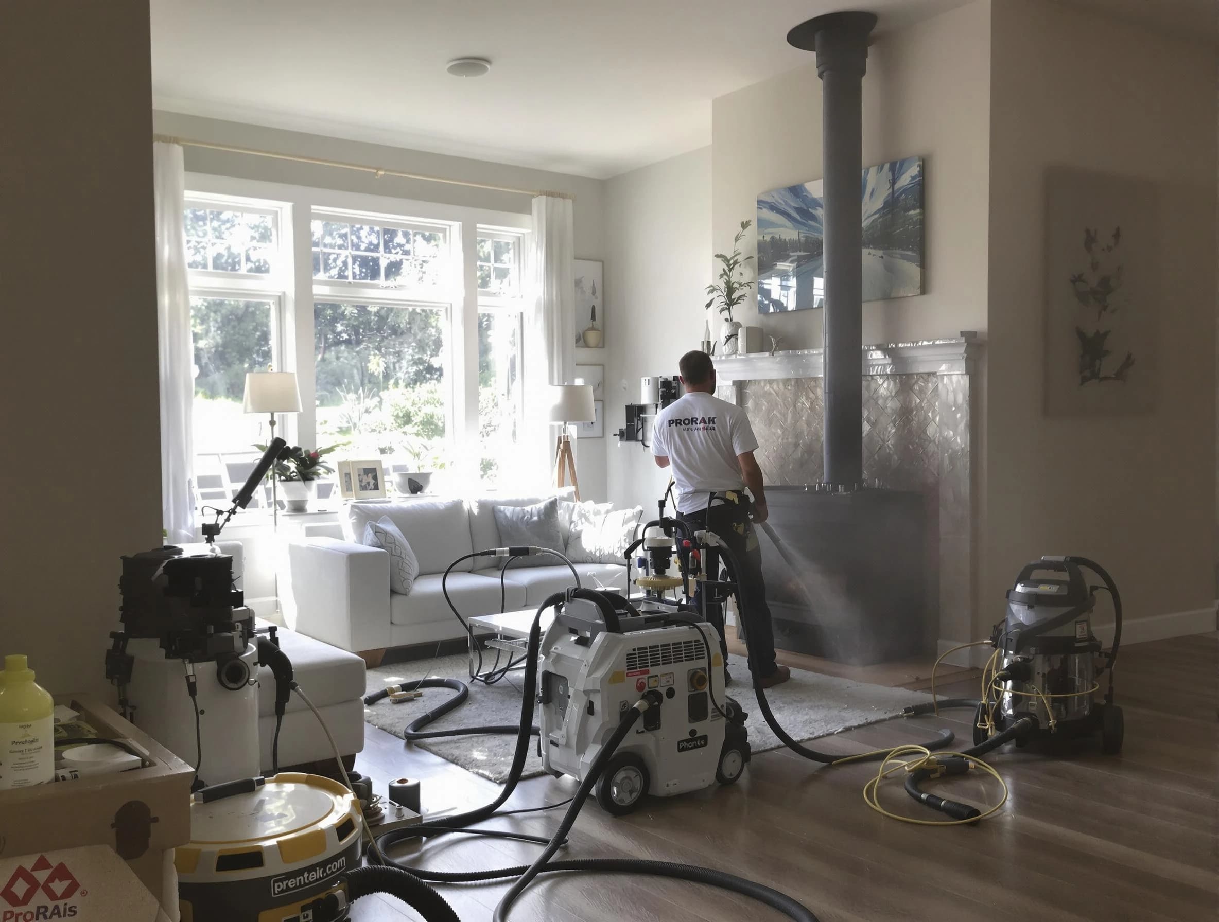 Soot removal service by Egg Harbor Chimney Sweep for a fireplace in Egg Harbor, NJ