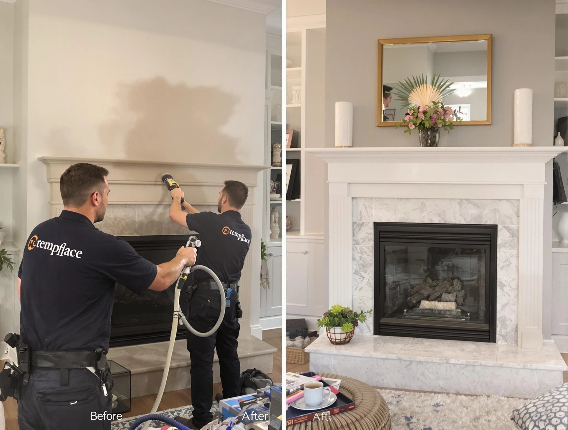 Professional soot removal by Egg Harbor Chimney Sweep team in Egg Harbor, NJ